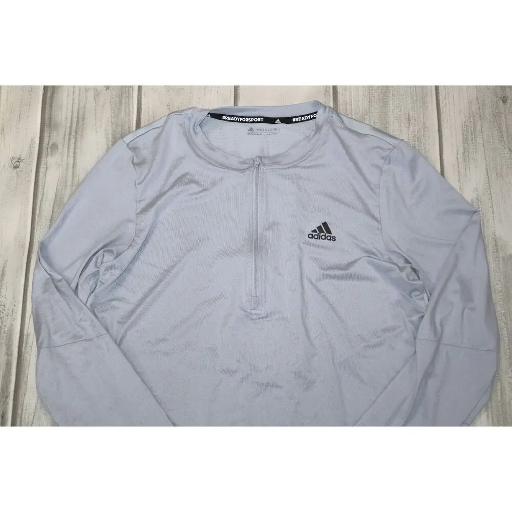 Adidas Men's Lightweight Quarter Zip Golf AeroReady Breathable Pullover Size M